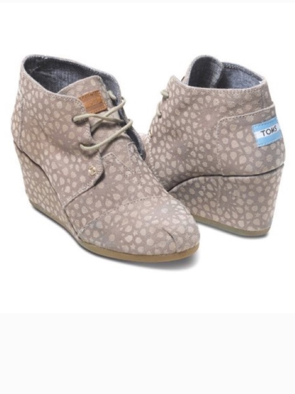 TOMS Moroccan Wedge Boot - desert taupe
